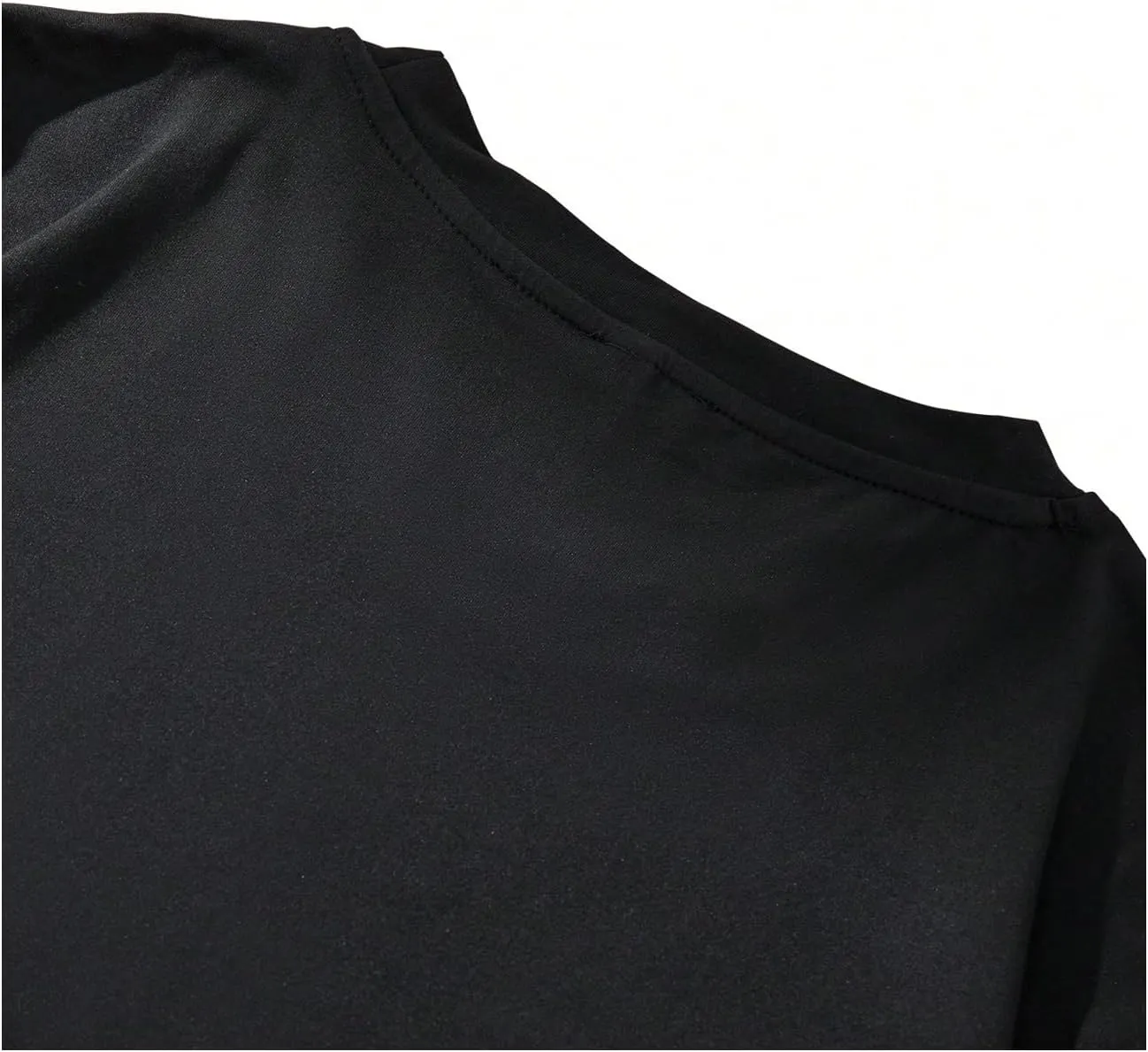 GORGLITTER Men's Oversized T Shirt Letter Graphic Short Sleeve Drop Shoulder Crewneck Tee Tops