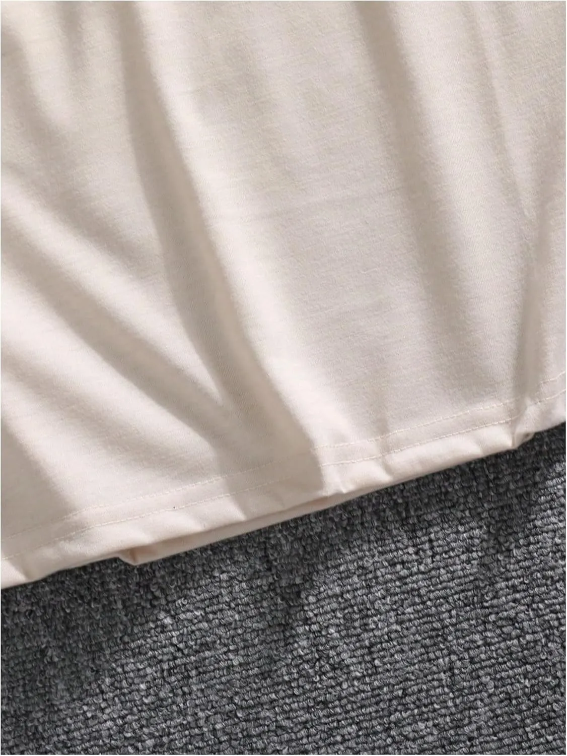 GORGLITTER Men's Oversized T Shirt Letter Graphic Short Sleeve Drop Shoulder Crewneck Tee Tops