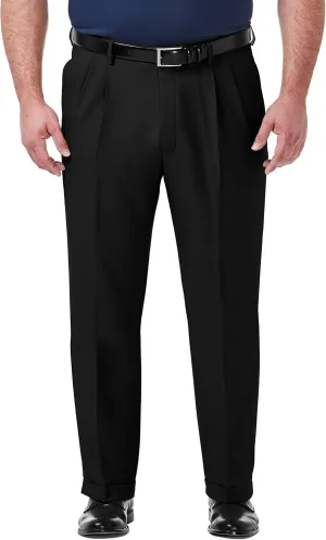 Haggar Men's Premium Comfort Classic Fit Pleat Front Dress Pant (Regular And Big & Tall Sizes)