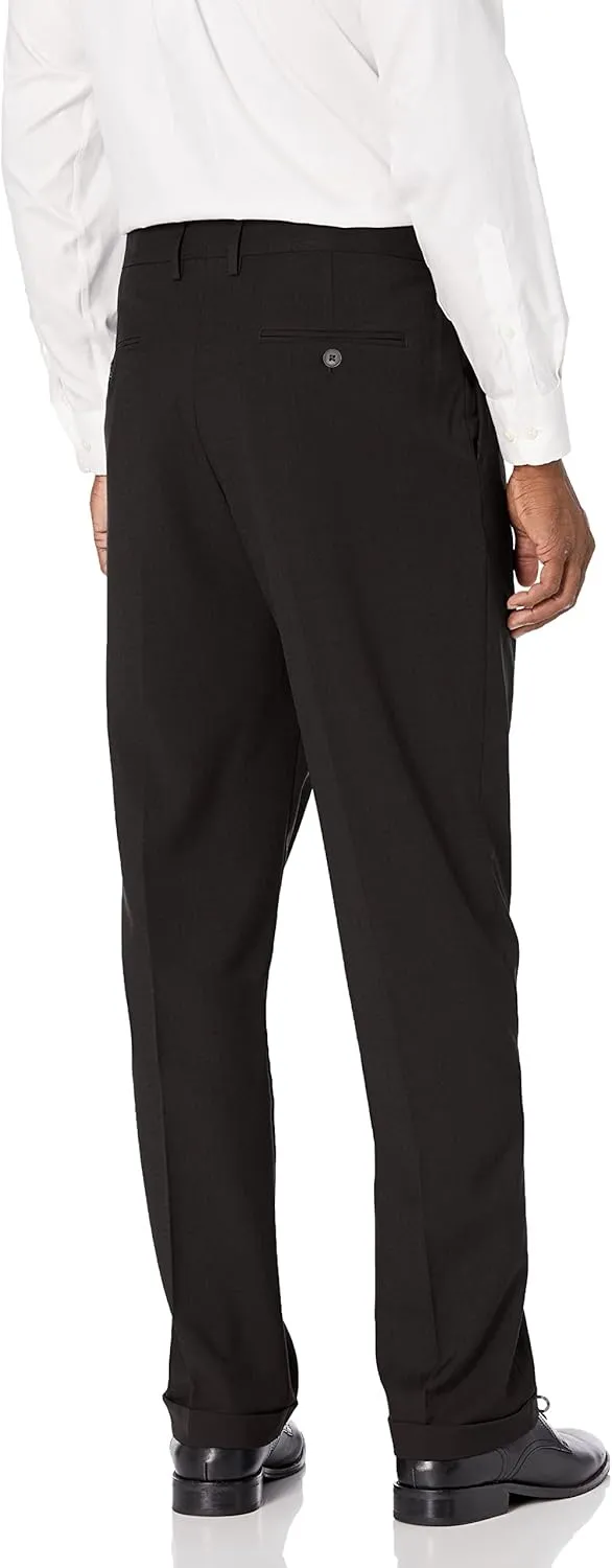 Haggar Men's Premium Comfort Classic Fit Pleat Front Dress Pant (Regular And Big & Tall Sizes)