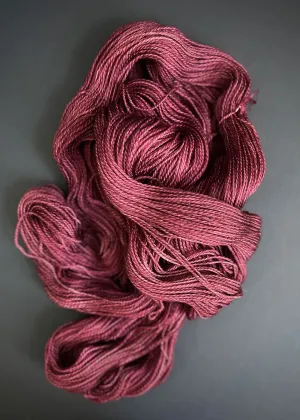 Heather Weir. 4ply Corriedale, Garnet