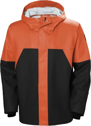 Helly-Hansen Storm Waterproof Rain Jackets for Men Featuring Adjustable Hood with Drawcord and Double Main Fabric Front Flap