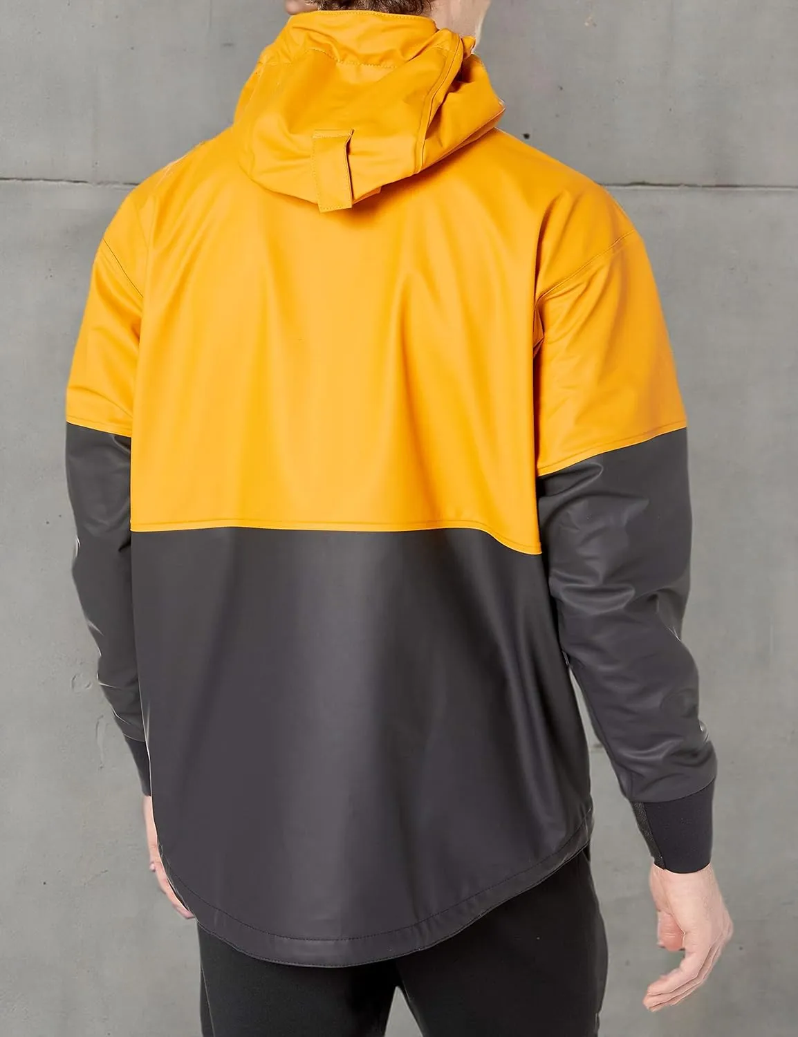 Helly-Hansen Workwear Roan Waterproof Anorak Jackets for Men Made of Heavy-Duty High-Mobility Protective PVC-coated Polyester
