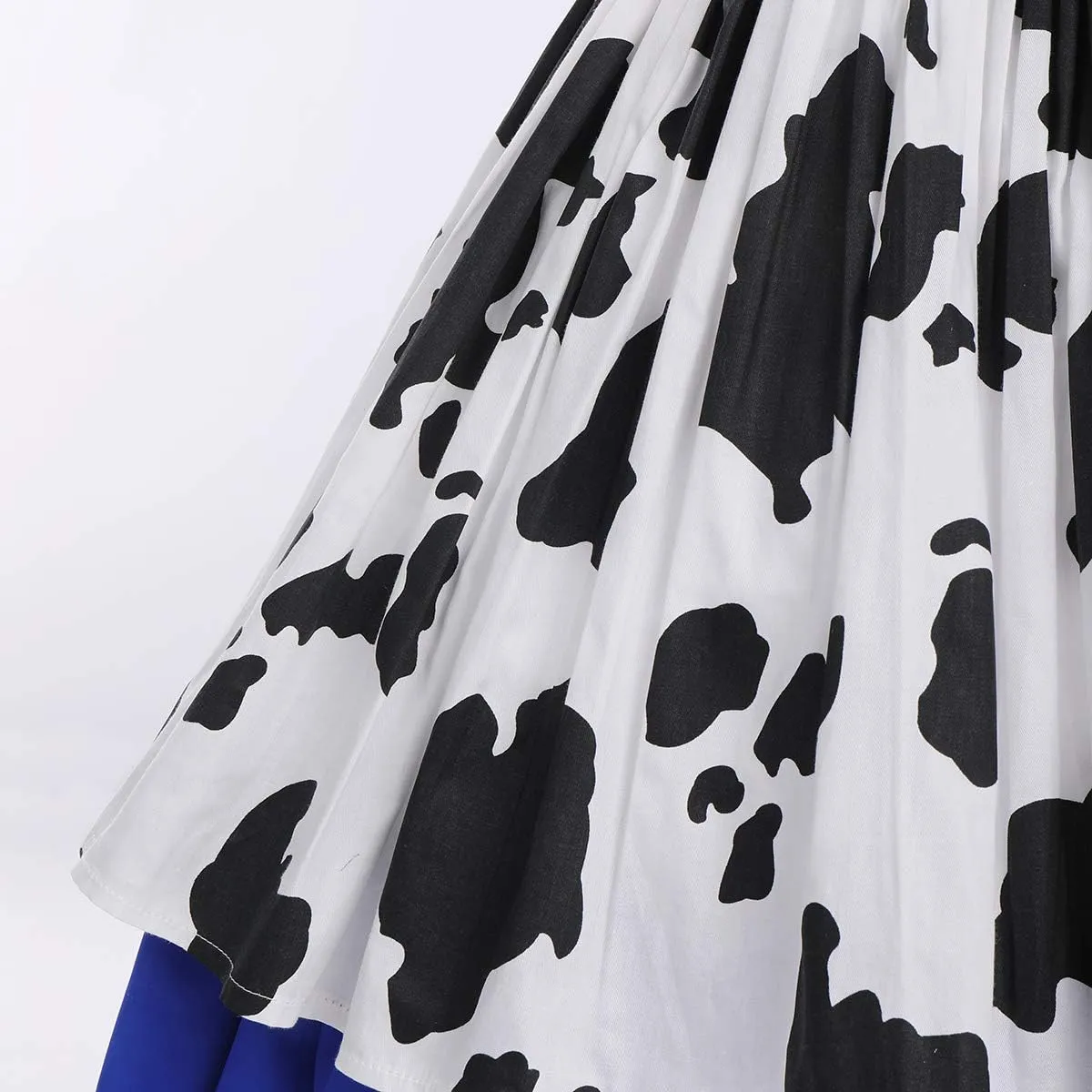 IBTOM CASTLE Farm Cow Birthday Cowgirl Halloween Princess Costume Baby Girls Cosplay Fancy Dress Up Clothes Photoshoot Set