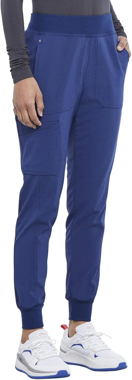 Iflex Jogger Scrubs for Women, Yoga-Inspired Knit Waistband Scrub Pants CK011