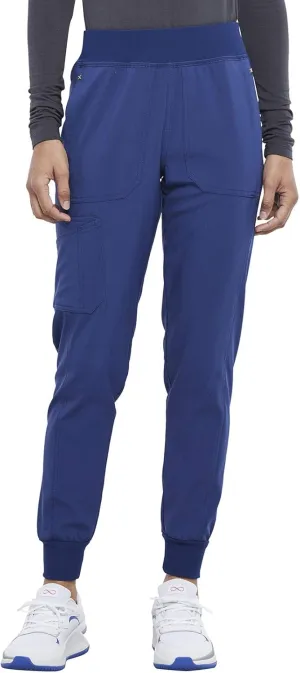 Iflex Jogger Scrubs for Women, Yoga-Inspired Knit Waistband Scrub Pants CK011