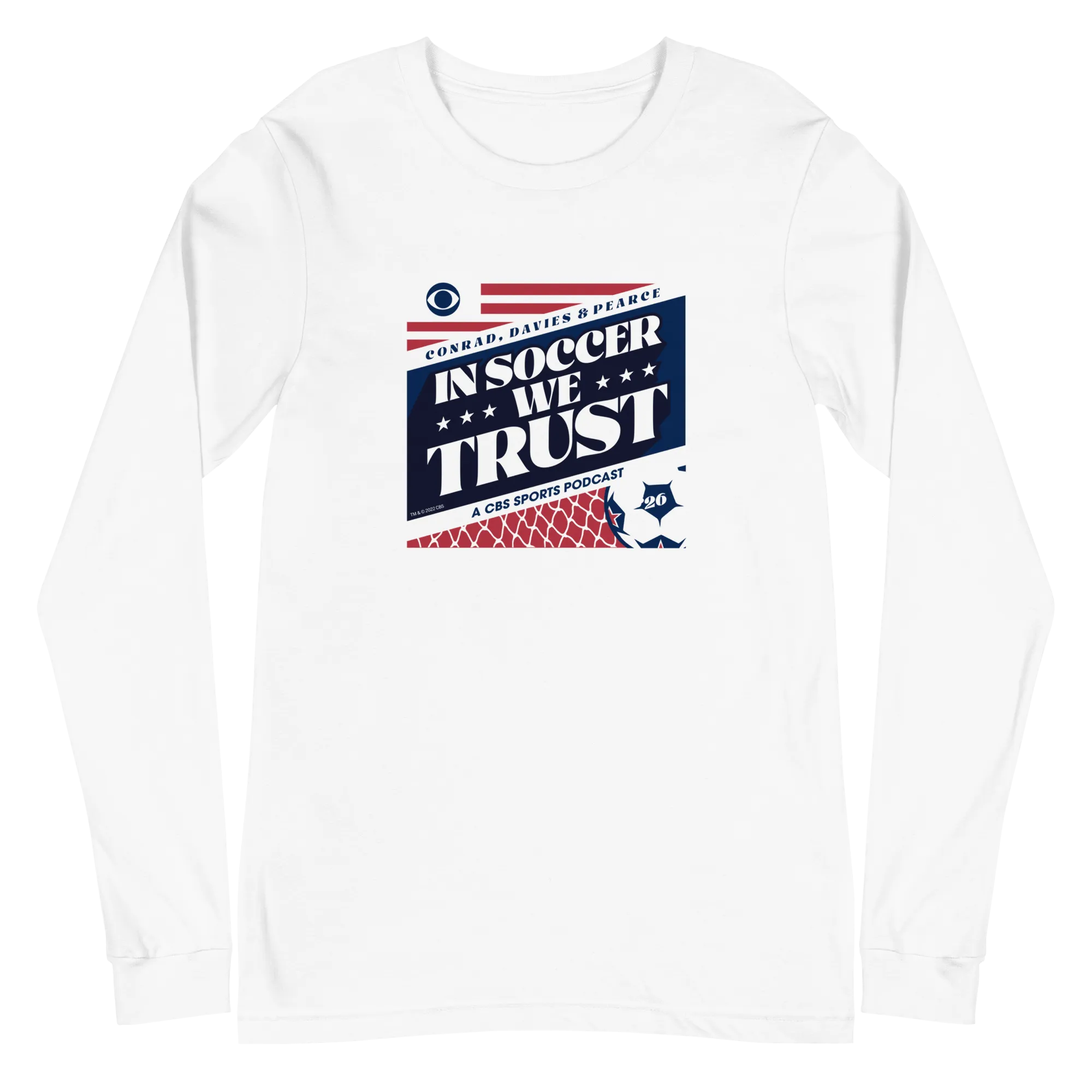 In Soccer We Trust Podcast Key Art Adult Long Sleeve T-Shirt