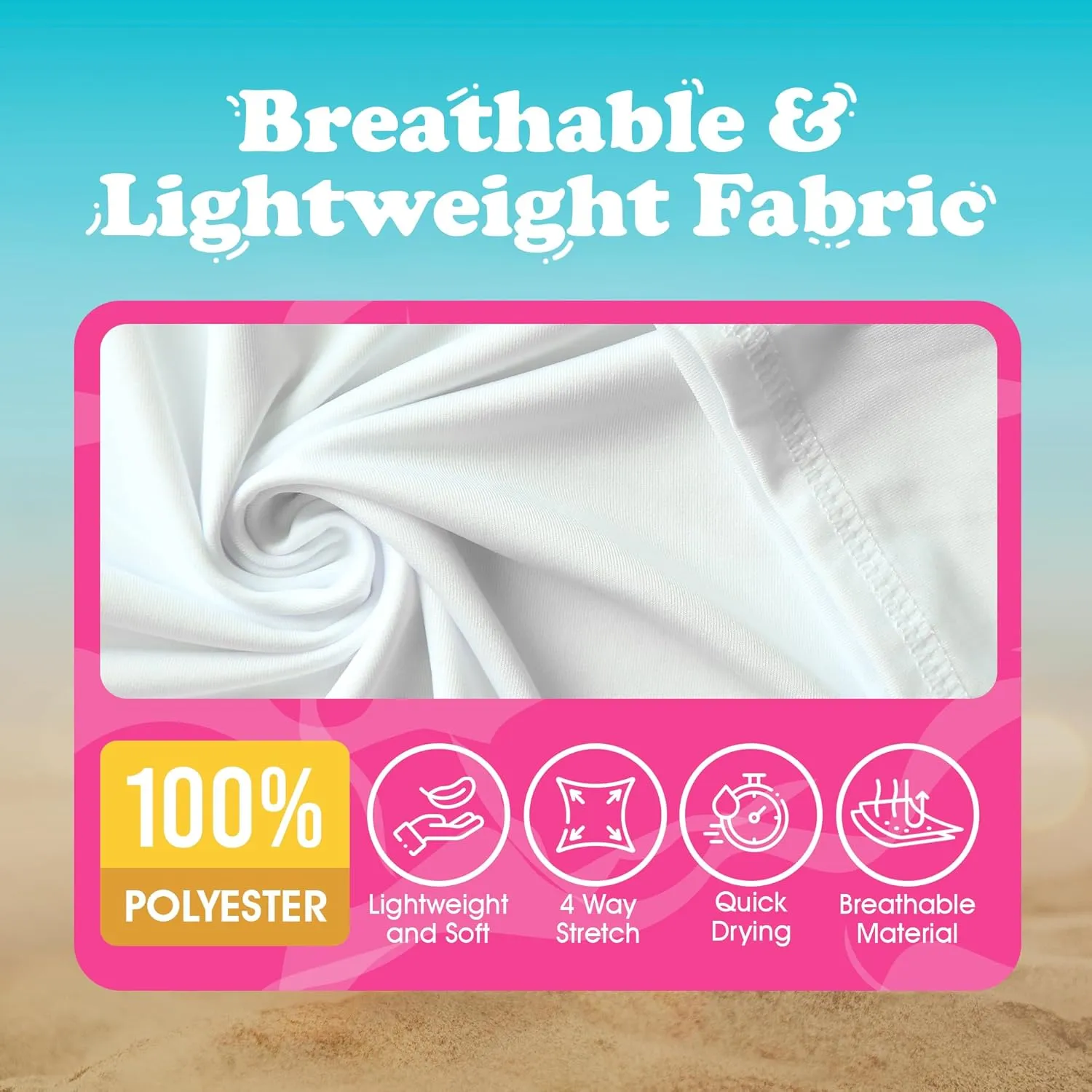 INGEAR Girls Long Sleeve Rash Guard Swim Shirt Outdoor Sports Shirt Lightweight Athletic Tee Protective Quick Dry