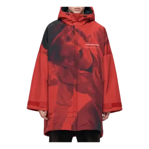 Jacquard Wool Blouson Red