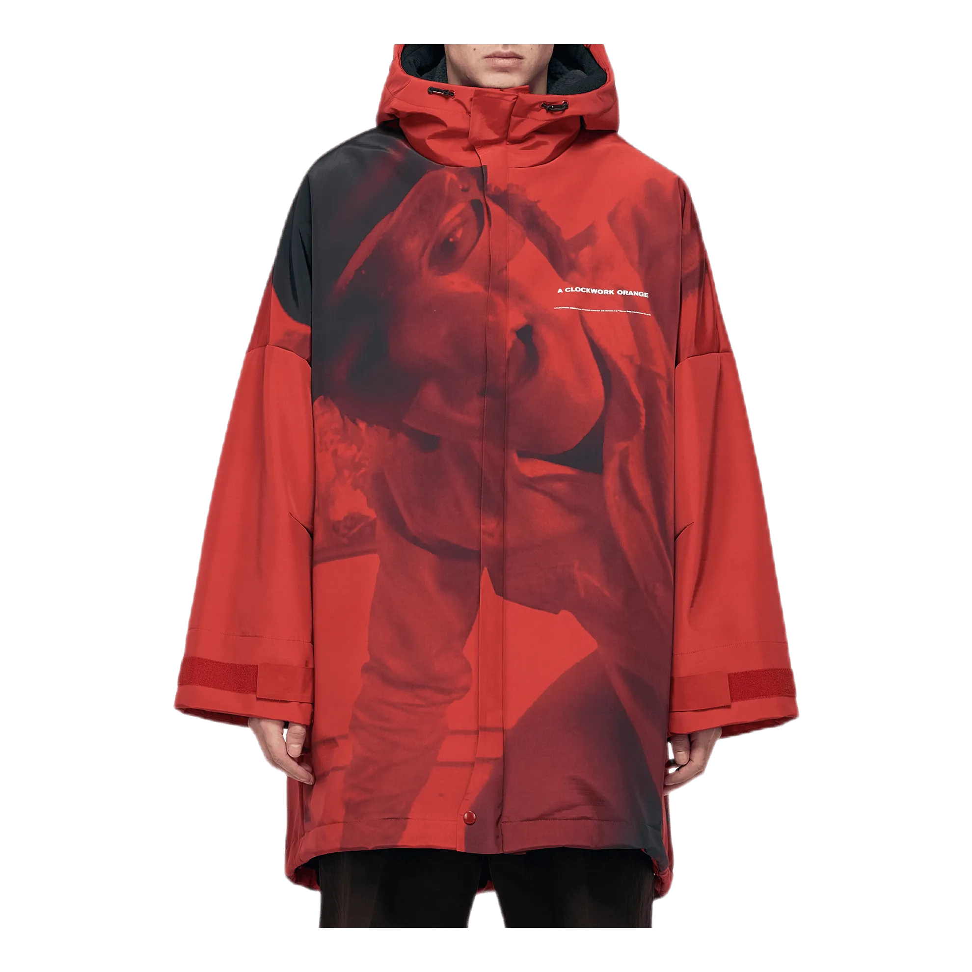 Jacquard Wool Blouson Red