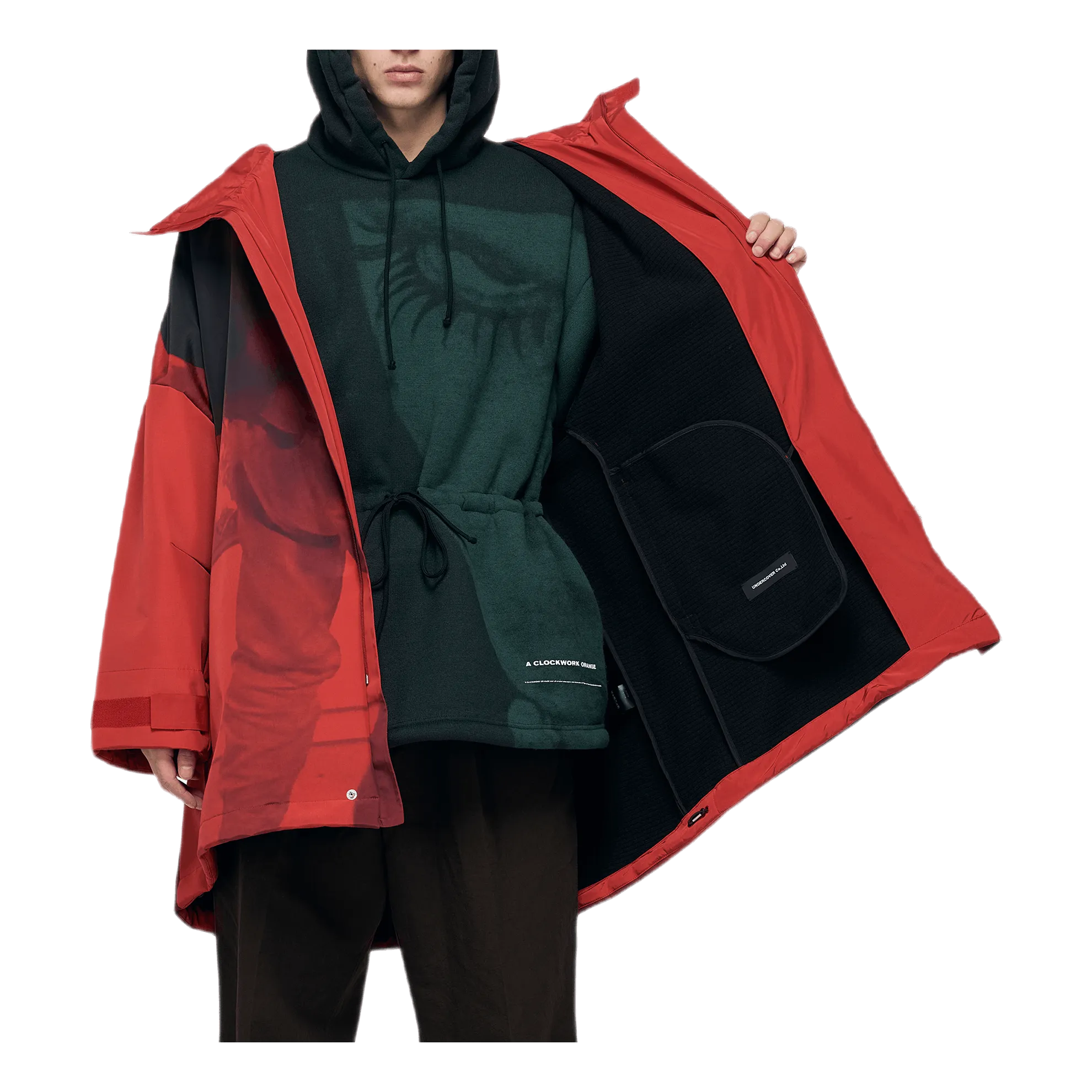 Jacquard Wool Blouson Red