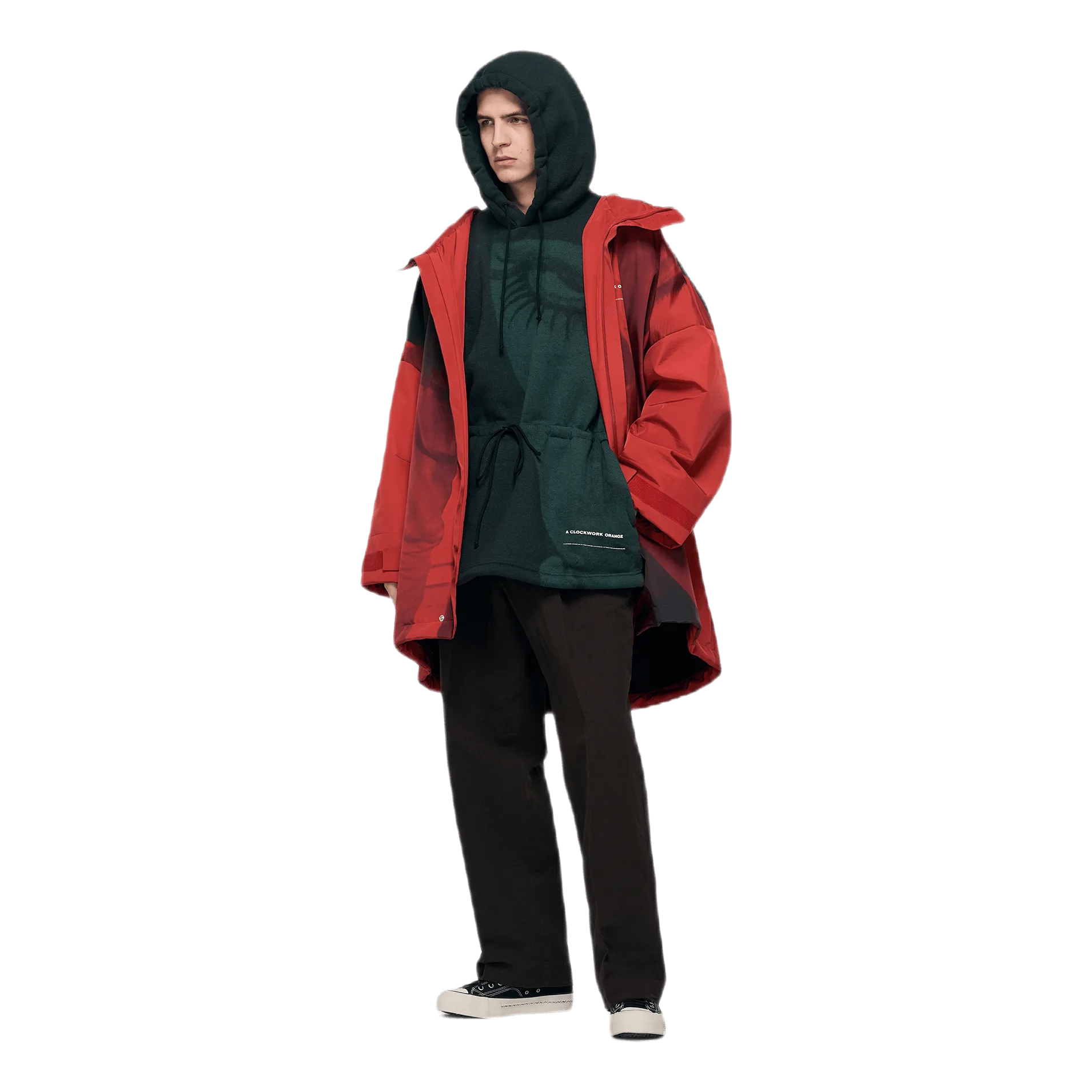 Jacquard Wool Blouson Red