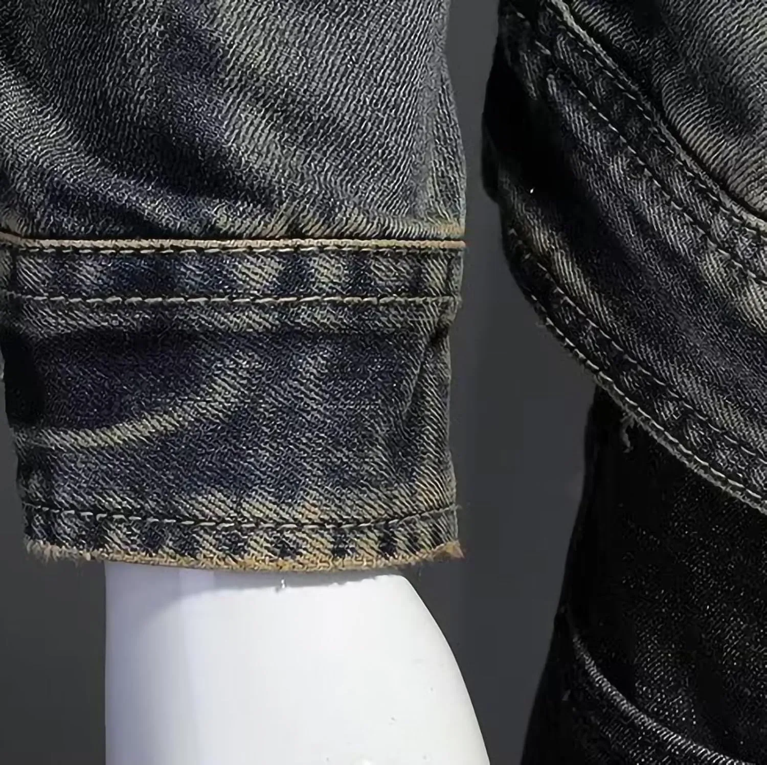 Jean Jacket for Men Slim Fit Vintage Washed Denim Jacket Coat Long Sleeve Teen Boys Hip Hop Rock Motorcycle Jackets