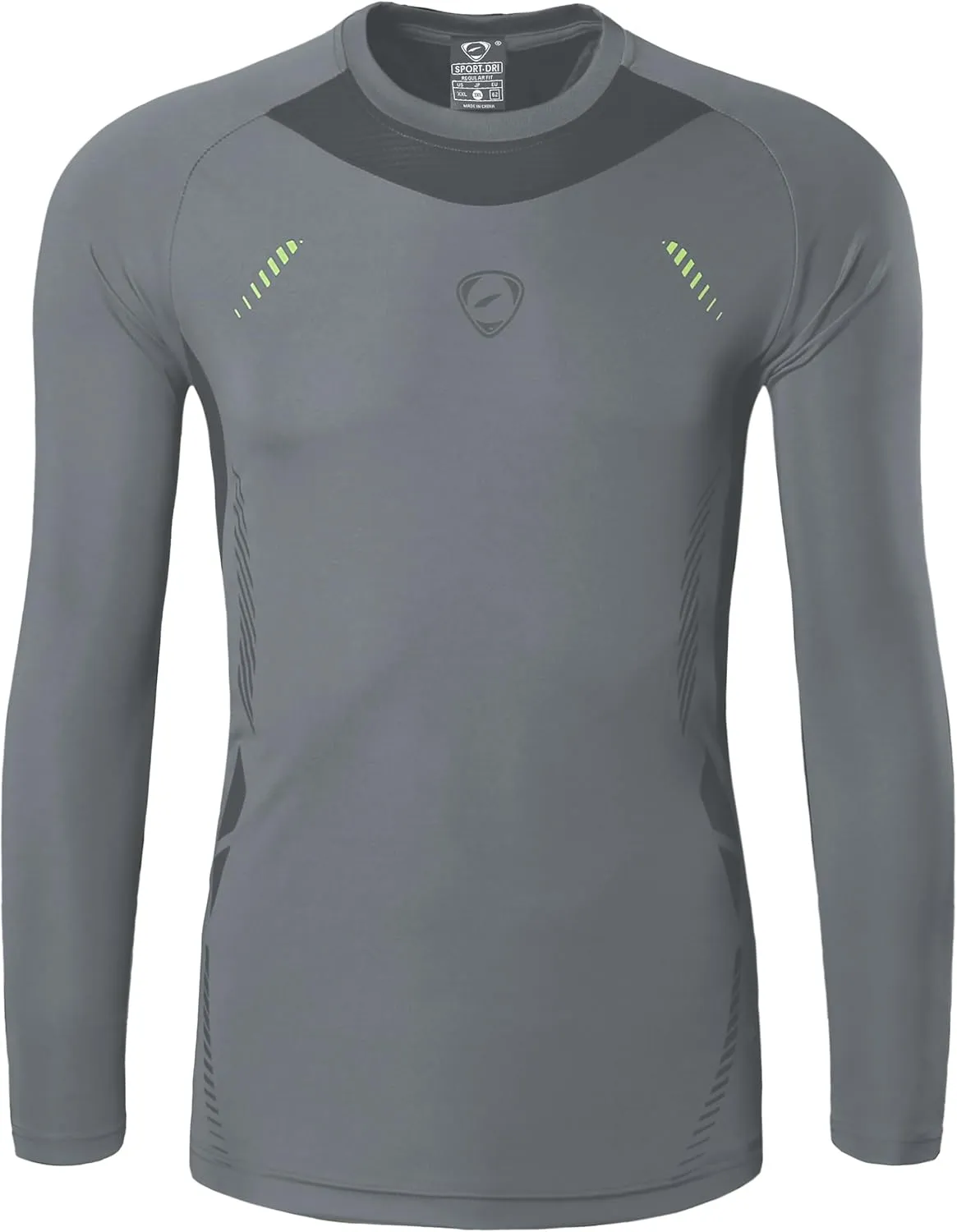 jeansian Men's Sport Dry Slim Fit Long Sleeves T-Shirt Tee Shirt Tshirt Tops Golf Tennis Bowling LA184