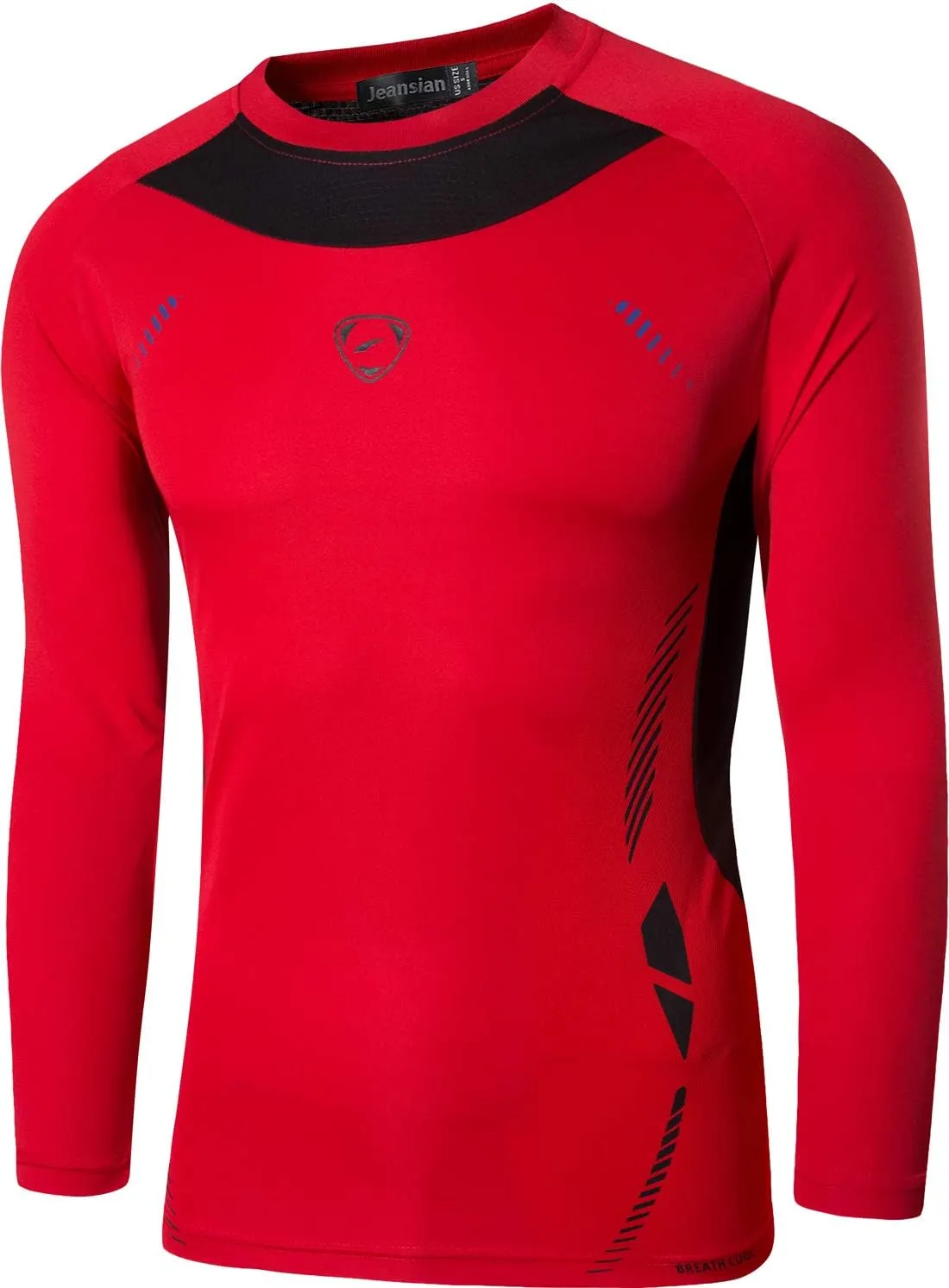 jeansian Men's Sport Dry Slim Fit Long Sleeves T-Shirt Tee Shirt Tshirt Tops Golf Tennis Bowling LA184