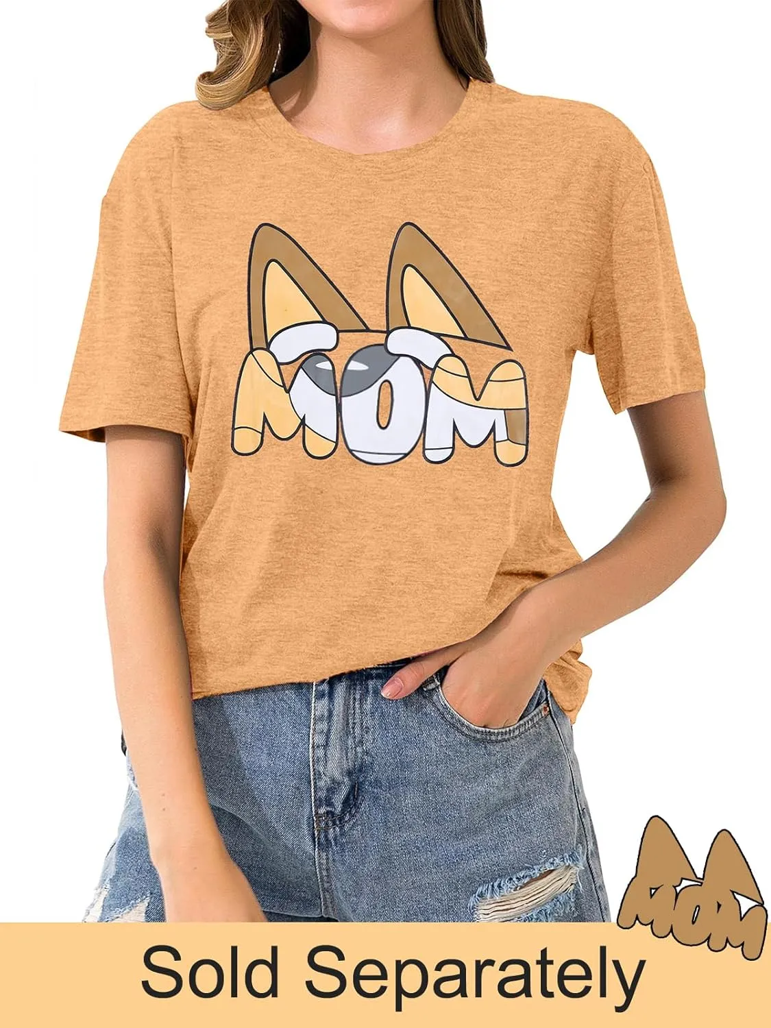 JINTING Dog Mom Shirt Mom and Dad Shirts Couple Outfit T-Shirt Casual Letter Graphic Top Tees