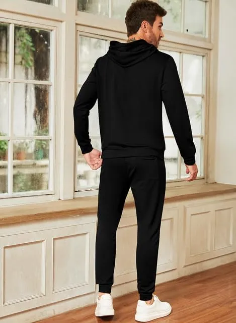 JMIERR Men's 2 Piece Outfits Hoodie Sweatshirt Tracksuit & Joggers Sweatpants Sweatsuit Set