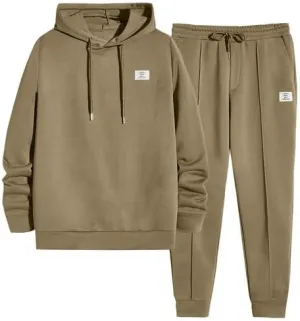 JMIERR Men's 2 Piece Outfits Hoodie Sweatshirt Tracksuit & Joggers Sweatpants Sweatsuit Set