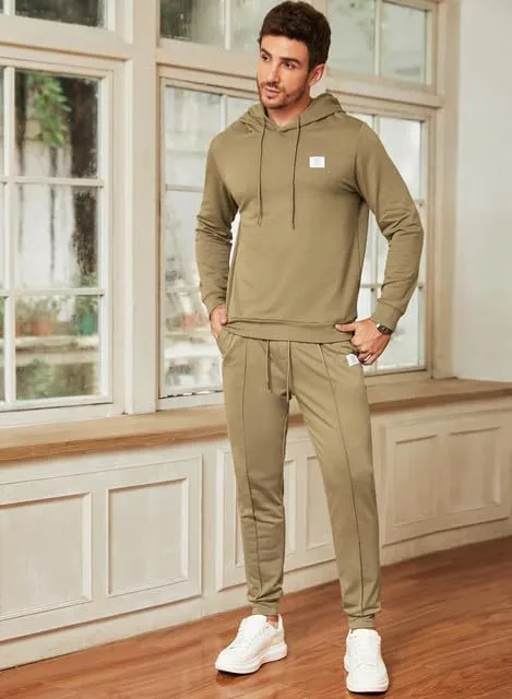 JMIERR Men's 2 Piece Outfits Hoodie Sweatshirt Tracksuit & Joggers Sweatpants Sweatsuit Set