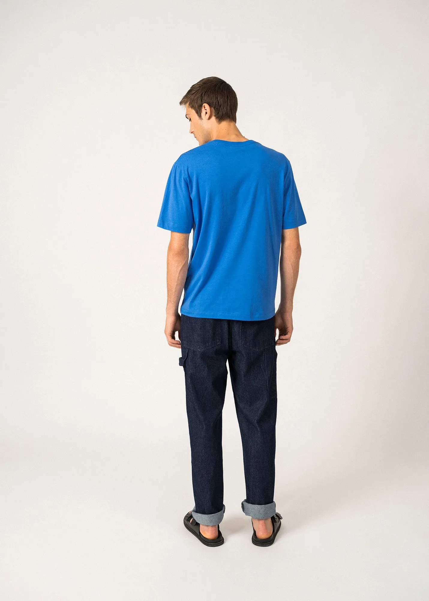 John Patterned T-Shirt  cotton (MER/MARINE)