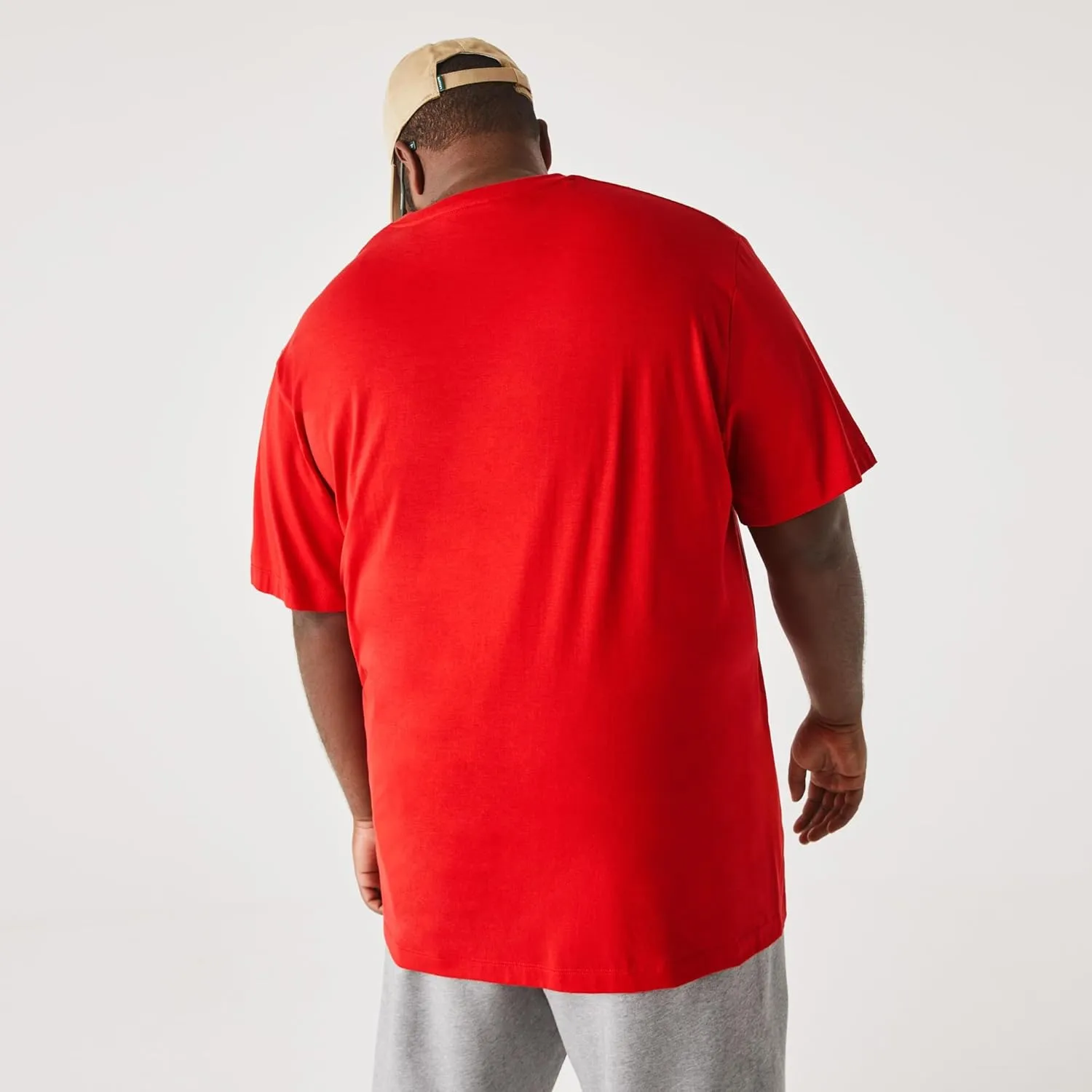 Lacoste Men's Big Fit V-Neck Pima T-Shirt