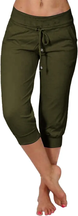 LCMTWX Capri Leggings for Women Elastic Pants for Women Fashion Casual Fashion Shorts Trousers Solid Ppants Yoga Workout