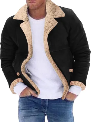 LCMTWX Men's Thicken Warm Winter Coat Coats Leisure Plus Size Hat Zip Pocket Cotton-Padded Warm Soft Winter Jackets for
