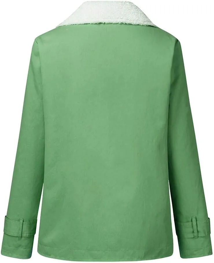 LCMTWX Women's Coats Basic Long Jacket Coat Single Breasted Long Sleeve Plus Size Outwear Coat Jacket with Coat for Women