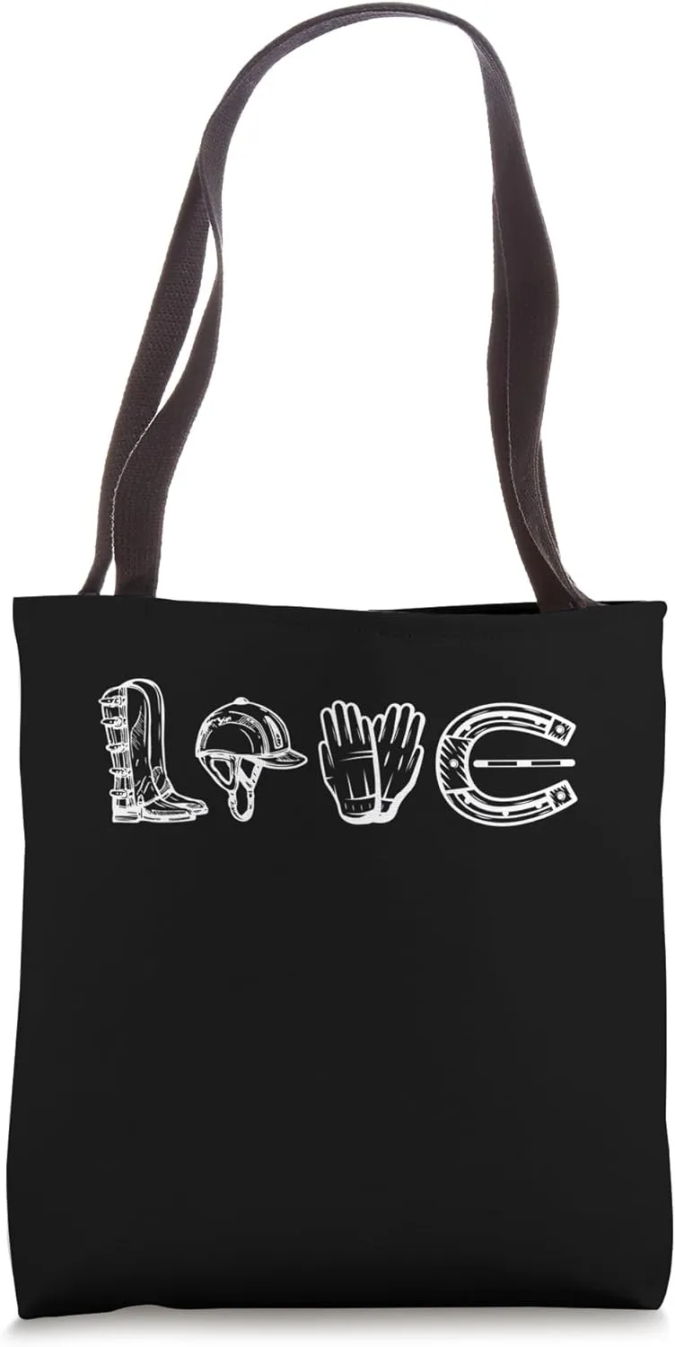 Love Equestrian Equestrian Saddle Horse Tote Bag
