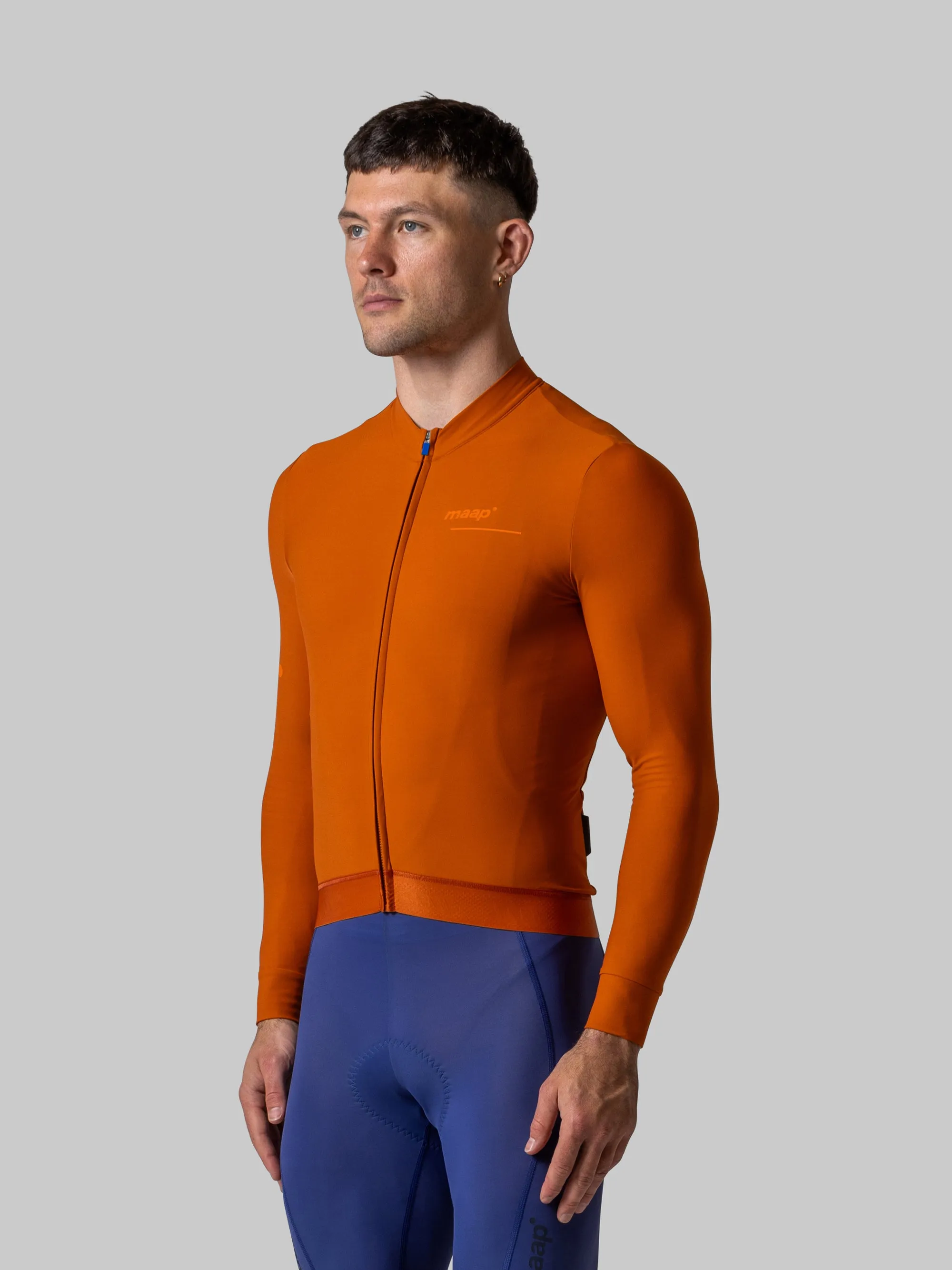 MAAP Training Men's Thermal Longsleeve Jersey Rust