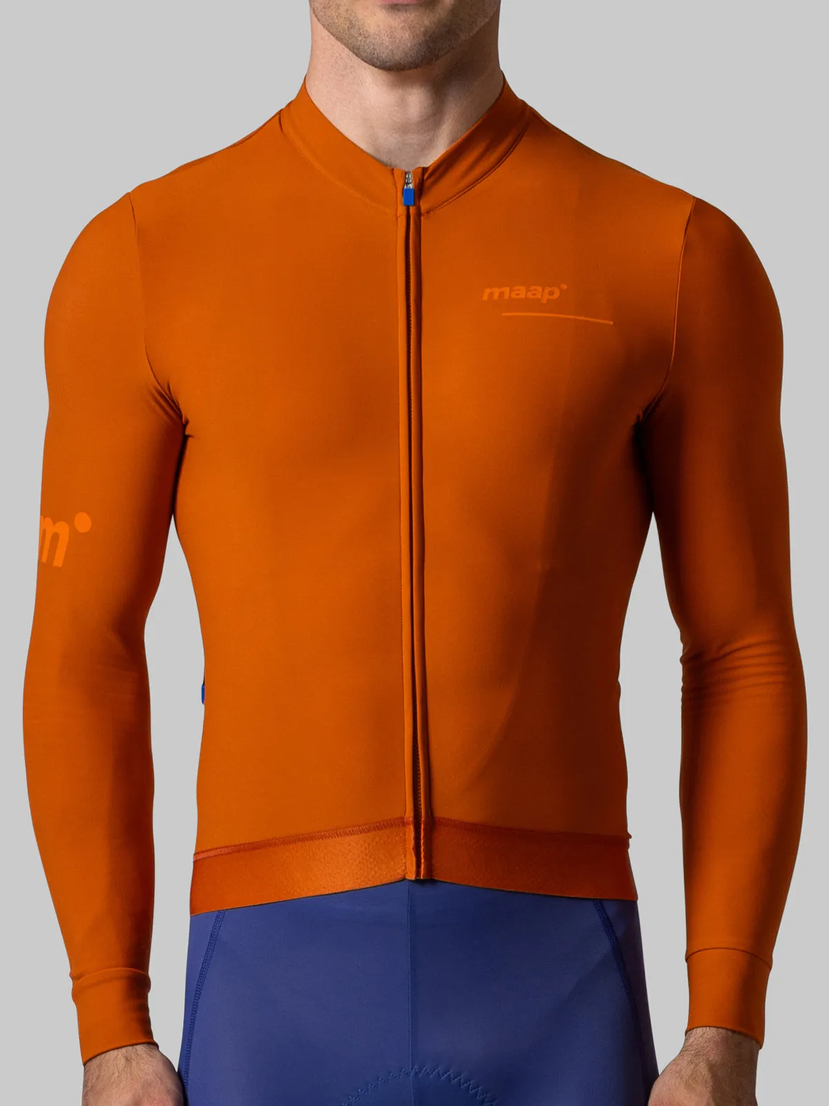 MAAP Training Men's Thermal Longsleeve Jersey Rust