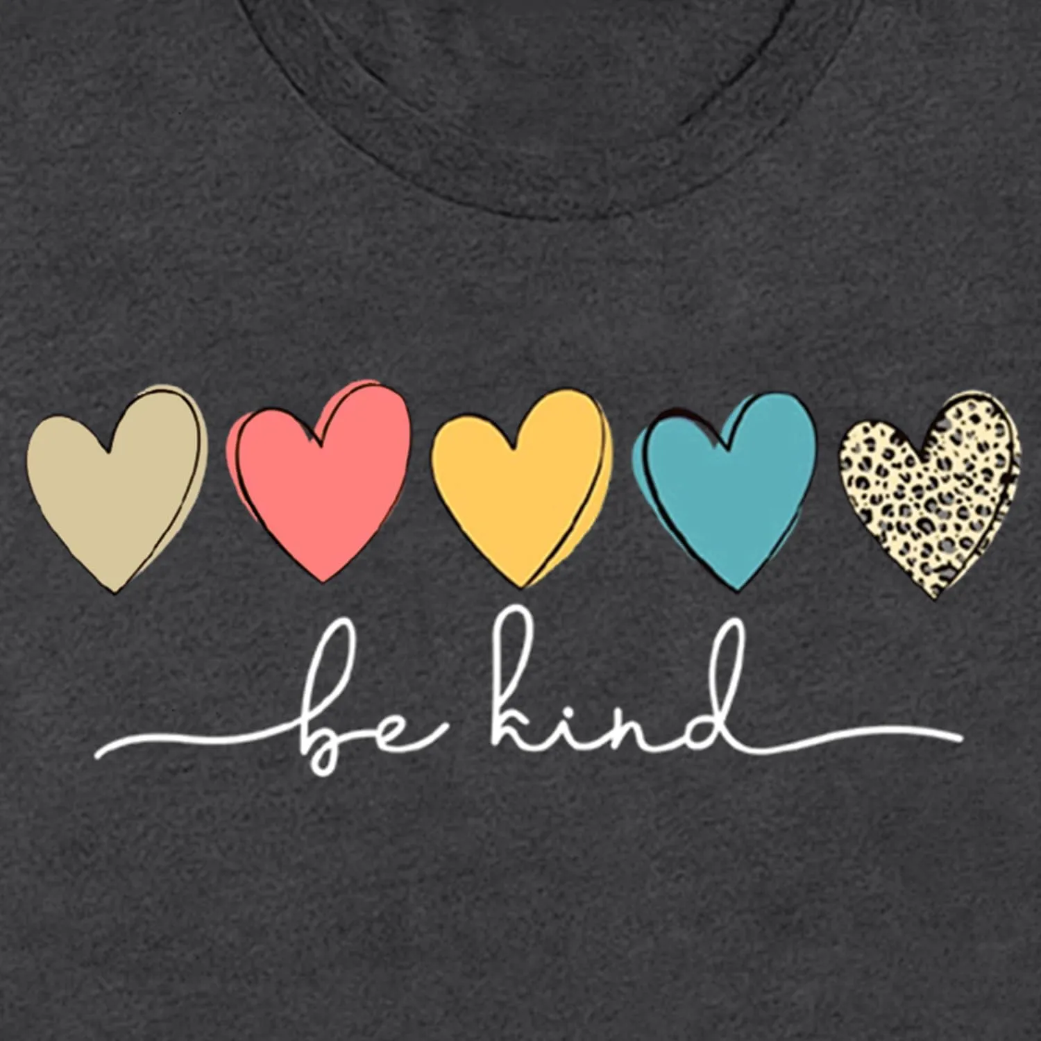 MAIHUN Be Kind Shirt for Women Tie Dye Rainbow T Shirt Inspirational Teacher Tees Tops Blessed Short Sleeve