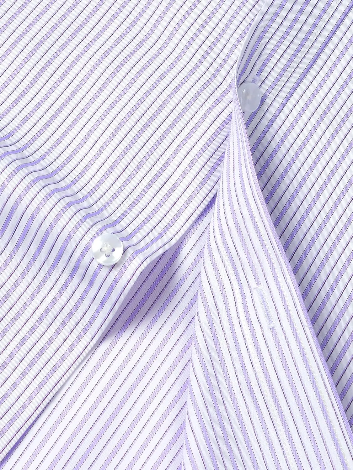 Men Button Down Long Sleeve Striped Dress Shirt Business Casual Shirt with Pocket Regular Grade 4 Wrinkle-Resistant