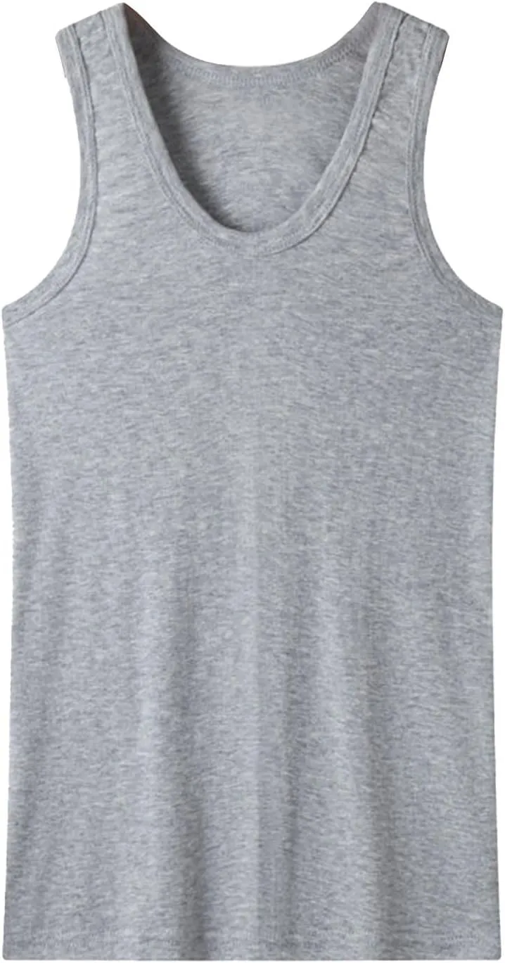 Men's 2 Pack Tank Top Undershirts, Workout Fitness Sleeveless T Shirts Gym Muscle Tee Bodybuilding Athletic Tops