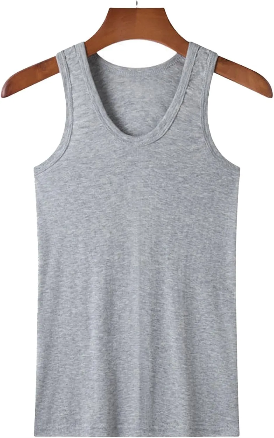Men's 2 Pack Tank Top Undershirts, Workout Fitness Sleeveless T Shirts Gym Muscle Tee Bodybuilding Athletic Tops