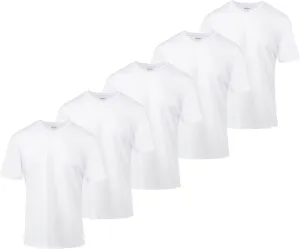 Mens Active T-Shirt - Quick-Dry Athletic Workout Training Stretch V-Neck Short Sleeve Top 5 Pack
