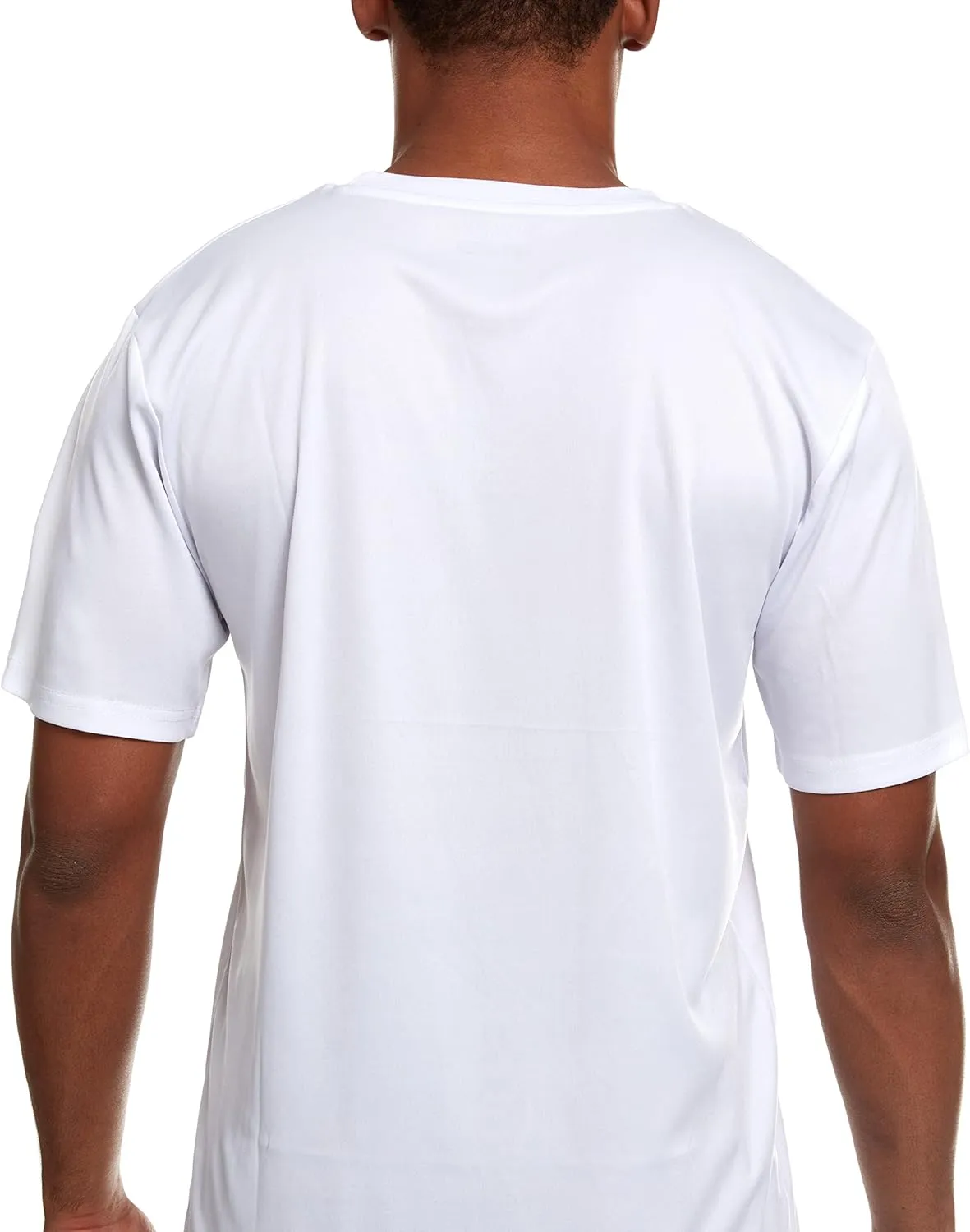 Mens Active T-Shirt - Quick-Dry Athletic Workout Training Stretch V-Neck Short Sleeve Top 5 Pack