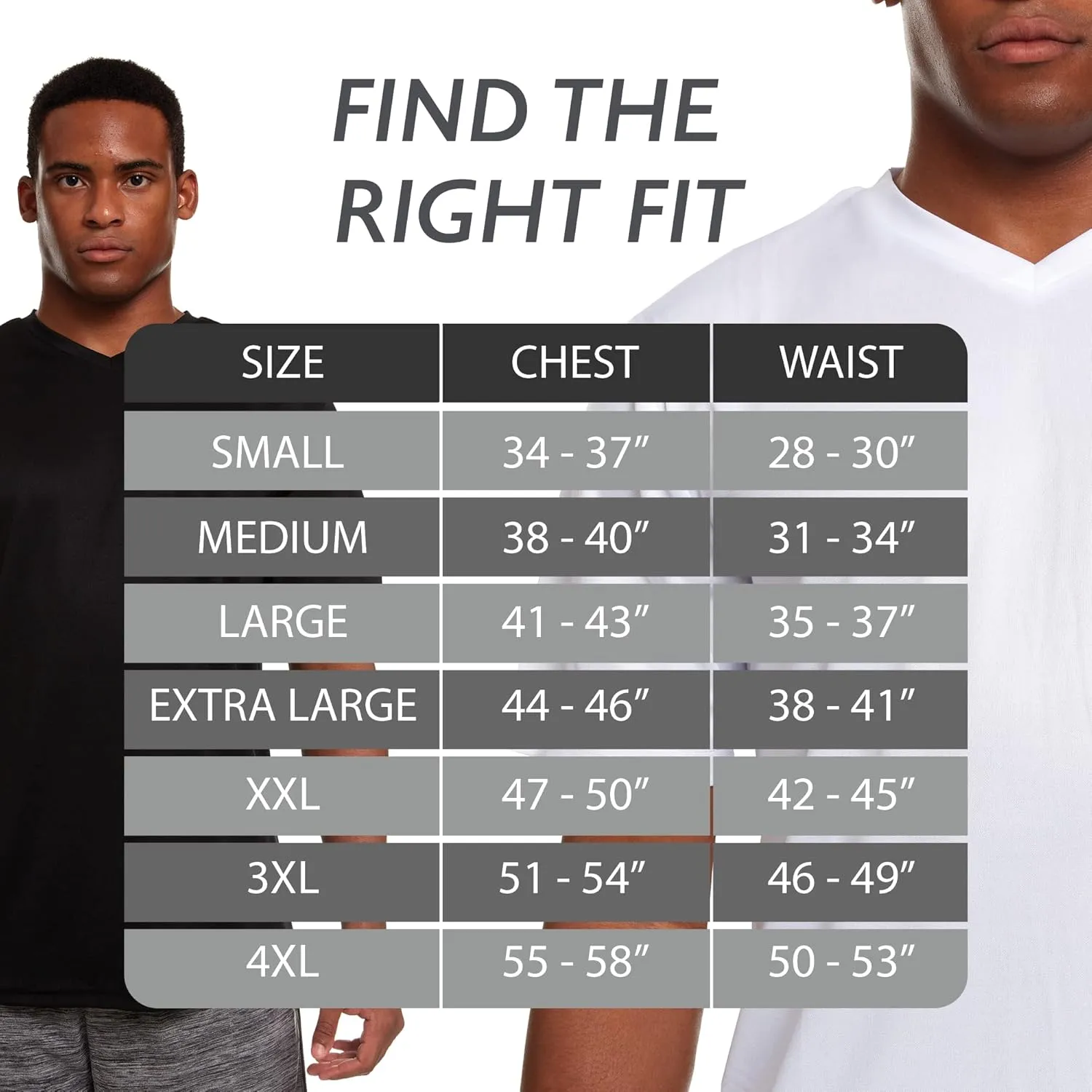 Mens Active T-Shirt - Quick-Dry Athletic Workout Training Stretch V-Neck Short Sleeve Top 5 Pack
