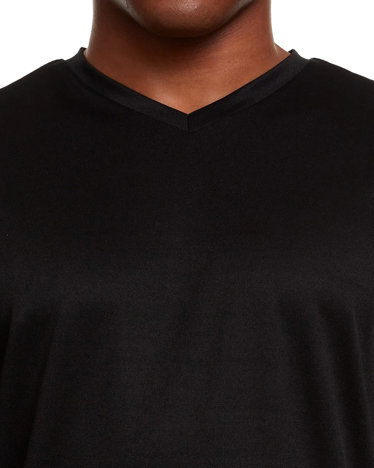Mens Active T-Shirt - Quick-Dry Athletic Workout Training Stretch V-Neck Short Sleeve Top 5 Pack