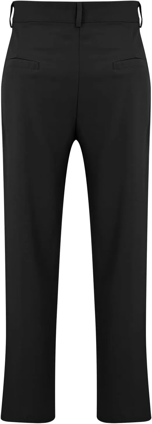 Men's Business Dress Suit Pants Baggy Pleated Front Trousers Plain Fashion Outdoor Straight Wide Leg Slacks