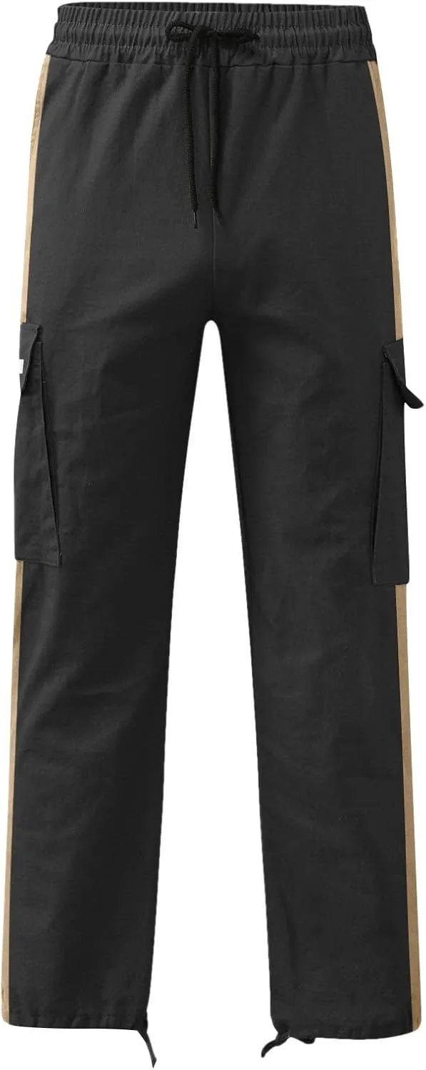 Mens Cargo Pants Casual Mens Work Pants Big and Tall Work Pants for Men Cargo Black Fleece Pants Men Fitness Pants
