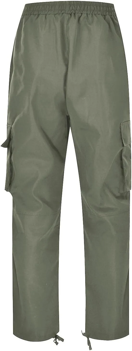 Men's Cargo Pants with Pockets Hat Multi Woven Pocket Foot Rope Solid Pants Gear Men's Hiking Tactical Sweatpants
