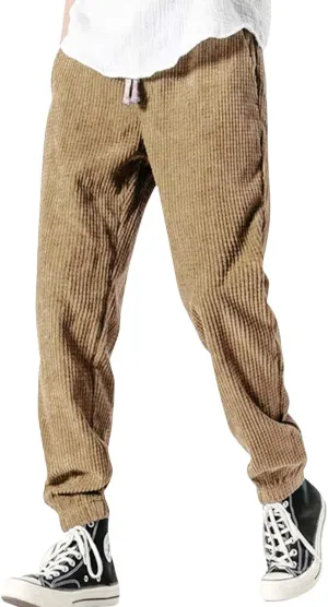 Men's Casual Cargo Pants, Hiking Pants Workout Joggers Sweatpants for Men, Loose Fit Lightweight Sports Comfy Trousers
