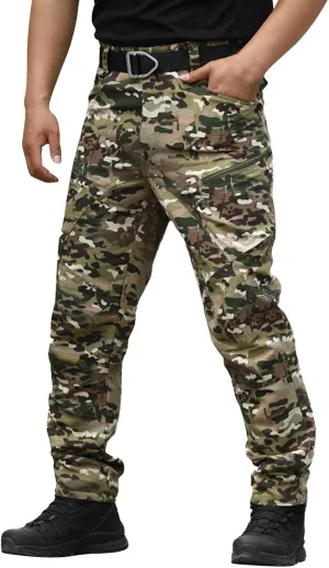 Mens Casual Joggers Pant 2024 Drawstring Chino Cargo Pants Hiking Outdoor Twill Track Jogging Sweatpants Pants