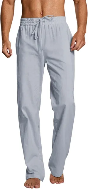 Men's Casual Pants Sweatpants Breathable Comfy Joggers Sports Long Pant Summer Long Trousers with Pockets Chino Pant Mens Military Pants