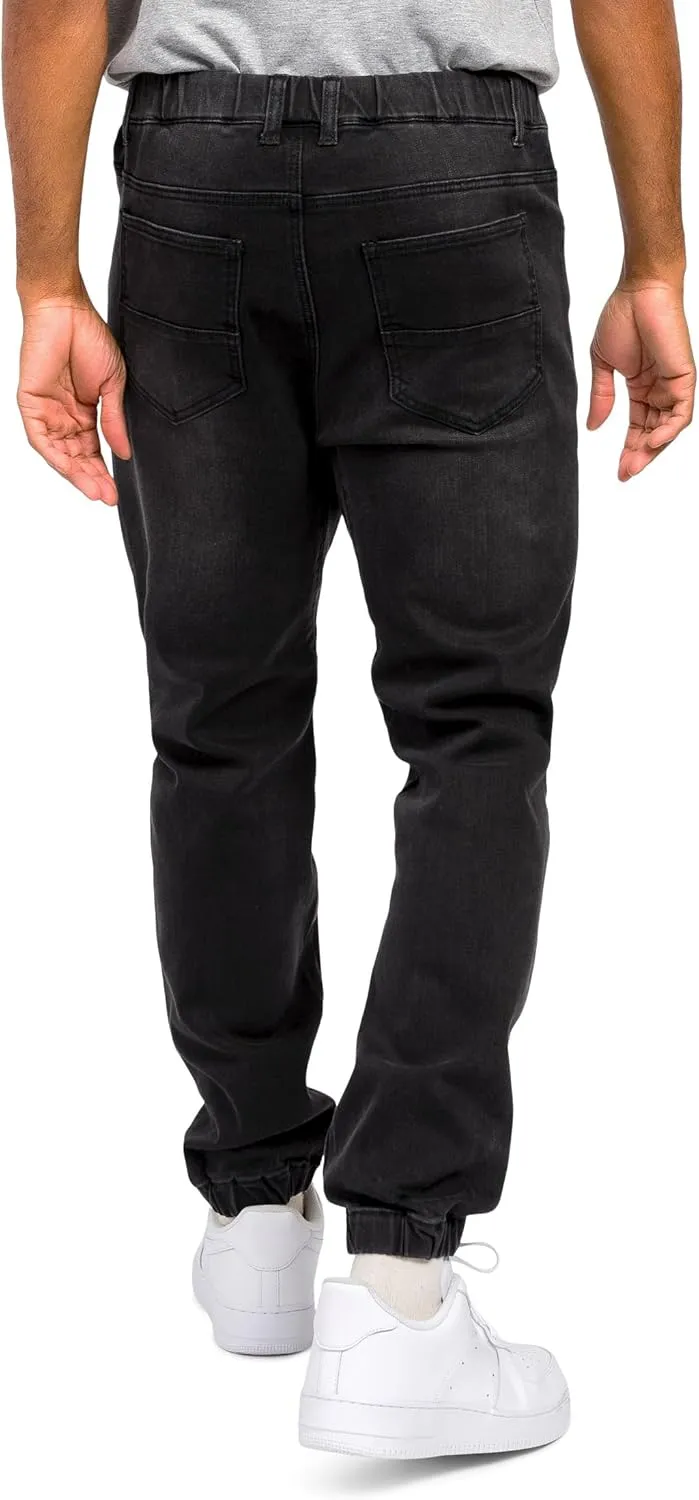 Men's Drop Crotch Joggers Denim Jean Pants