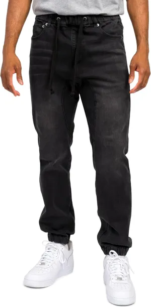 Men's Drop Crotch Joggers Denim Jean Pants