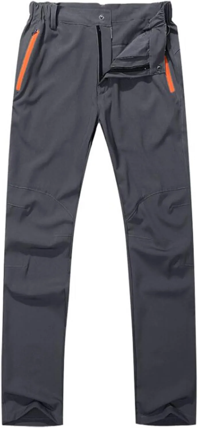Men's Hiking Cargo Pants Water Resistant Lightweight Mountain Breathable Quick Dry Pants Trousers Slacks for Men Women