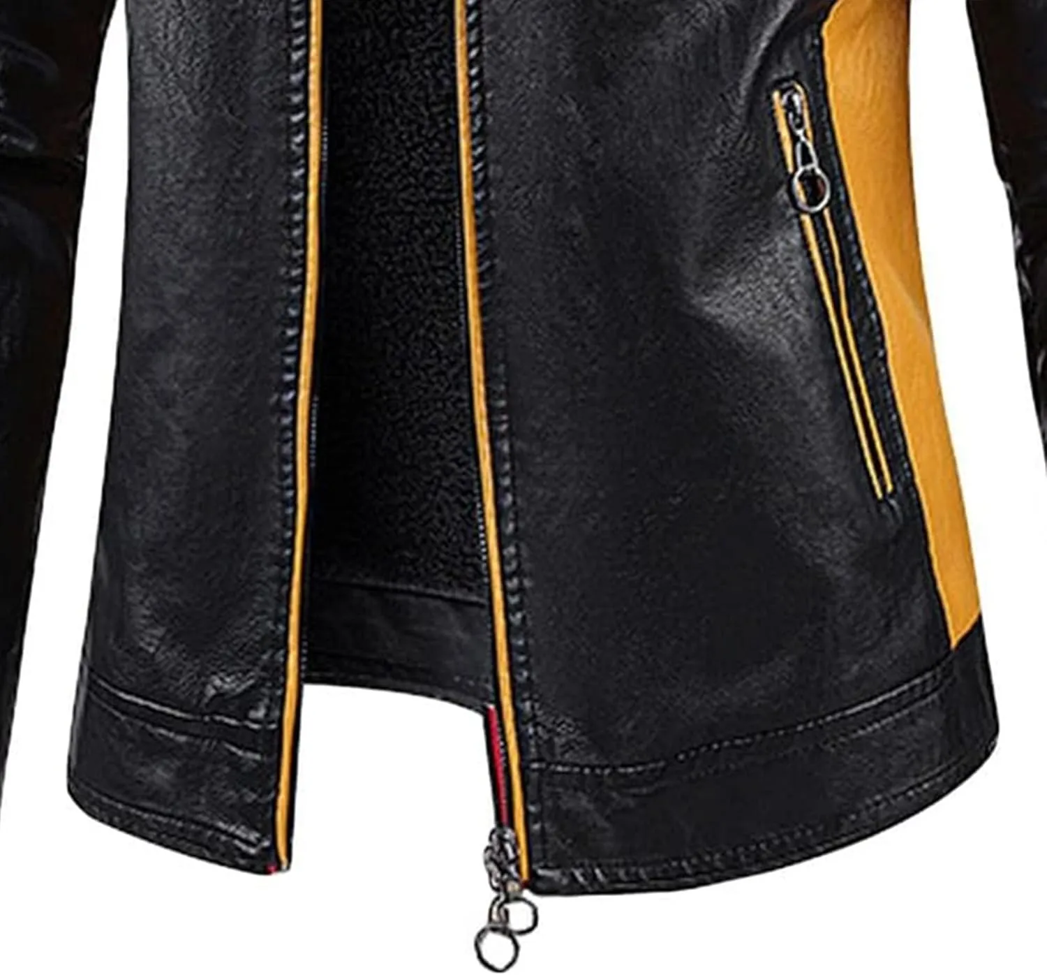 Mens Jacket Motorcycle Vintage Pu Stand Collar Coats Faux Leather Jackets Bomber Fashion Slim Fit Jacket Coat