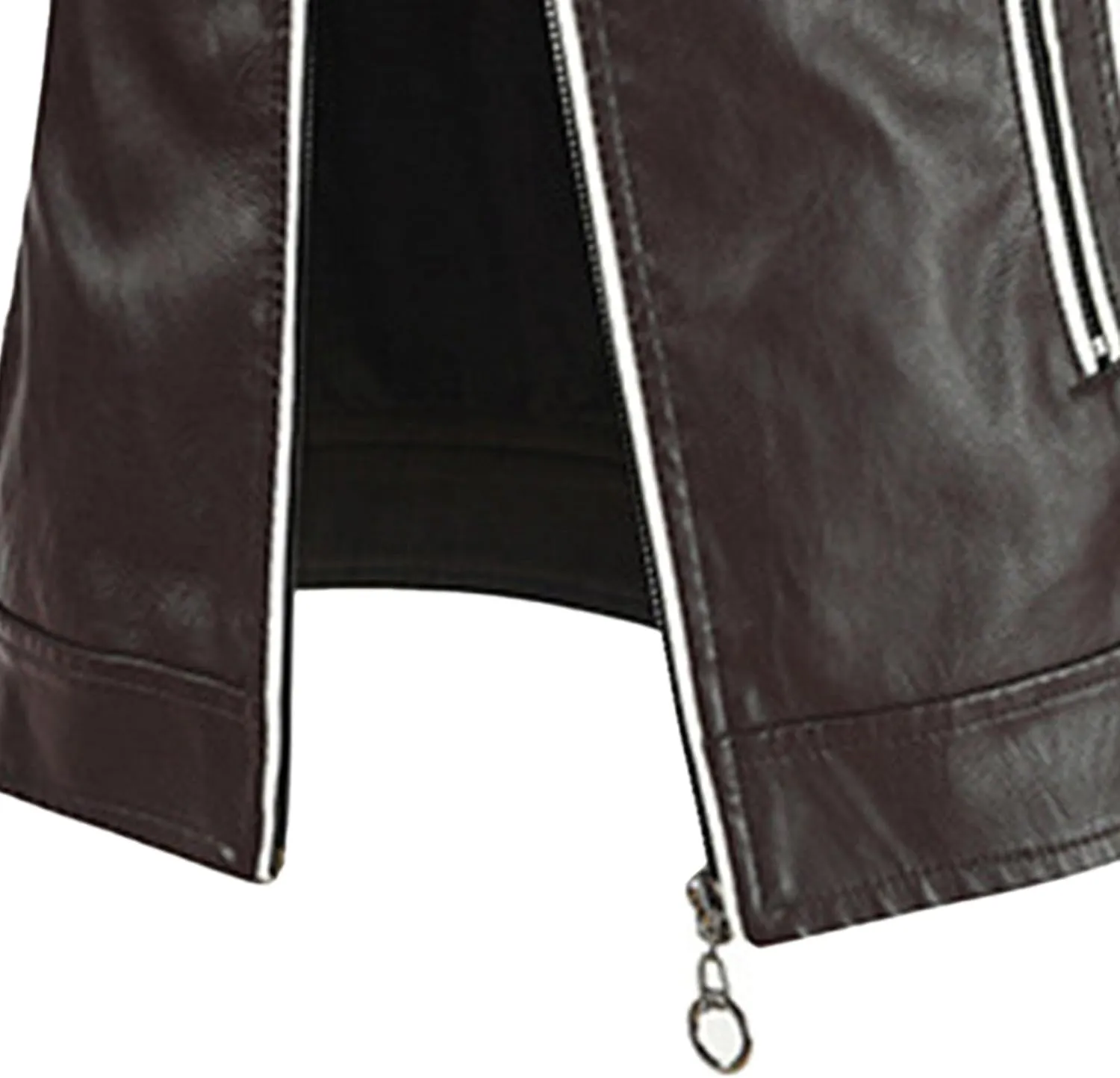 Mens Jacket Motorcycle Vintage Pu Stand Collar Coats Faux Leather Jackets Bomber Fashion Slim Fit Jacket Coat